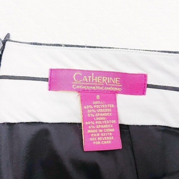 Catherine Malandrino Gray Front Slit Pencil Skirt SZ8 - Picture 5 of 6